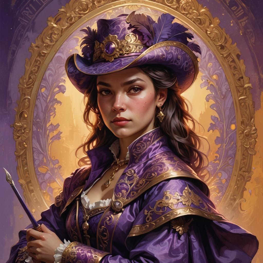 Fantasy Musketeer Portrait in Rich Colors