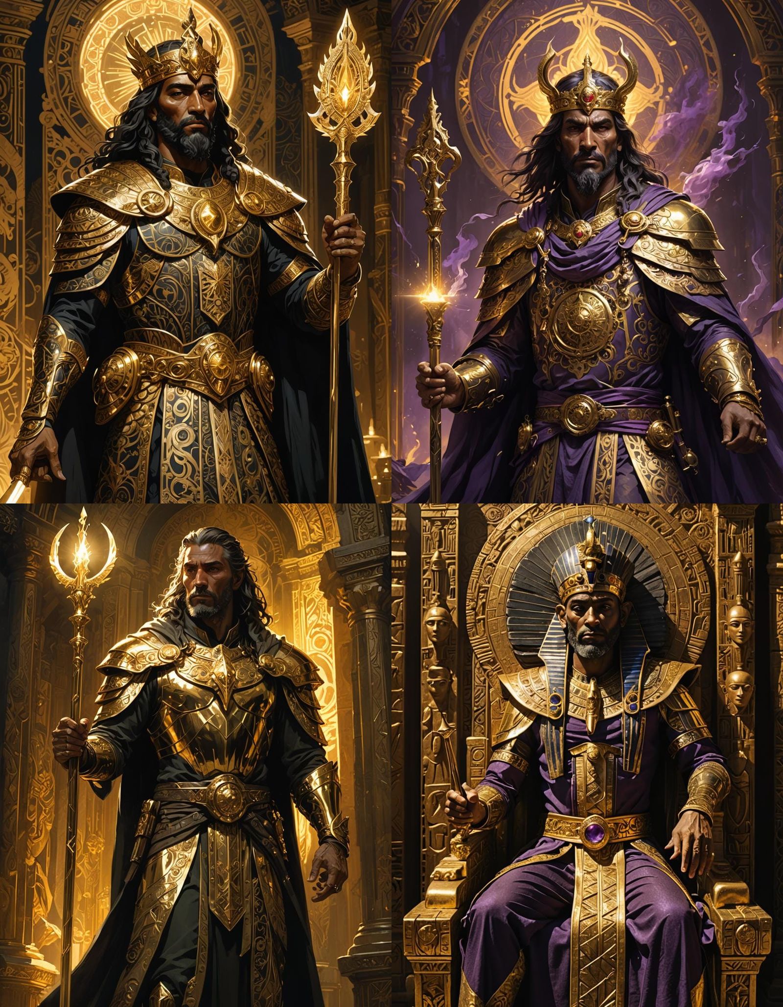 God Emperor Saul Amun Ra: Dark Fantasy Concept Art