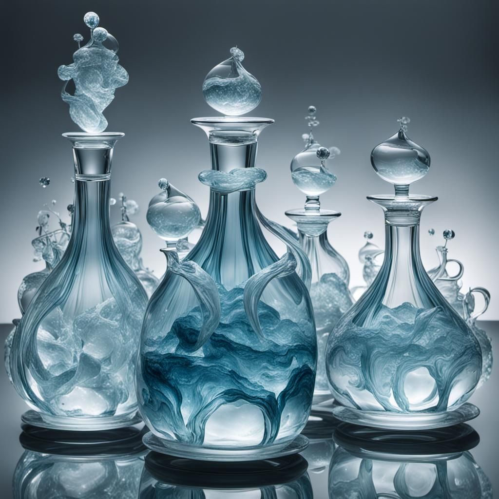 Glass and Water High Priest AI Image