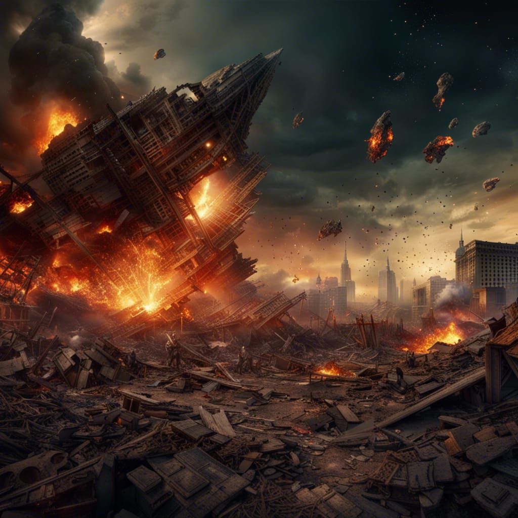 Apocalyptic Destruction: Angels Descend in Cinematic Art