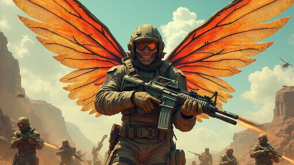 Fairy Soldier in Battle, Borderlands Concept Art