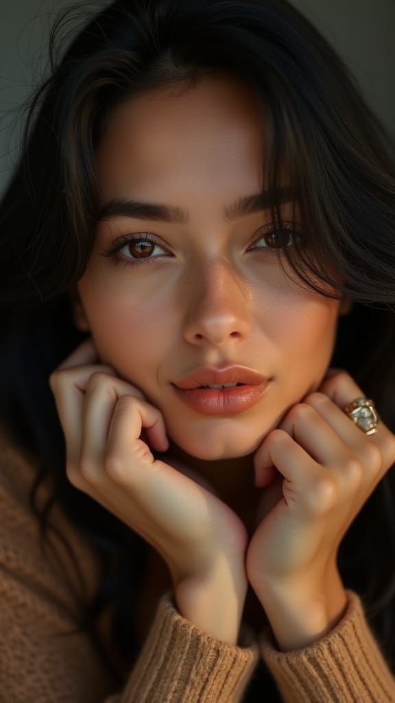 Intimate Portrait of Australian-Persian Woman in Cinematic 3...