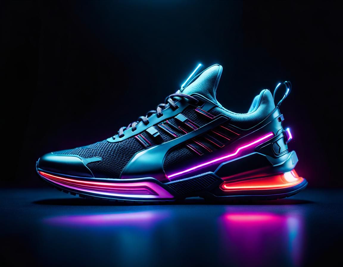 Modern Cyberpunk Running Shoe