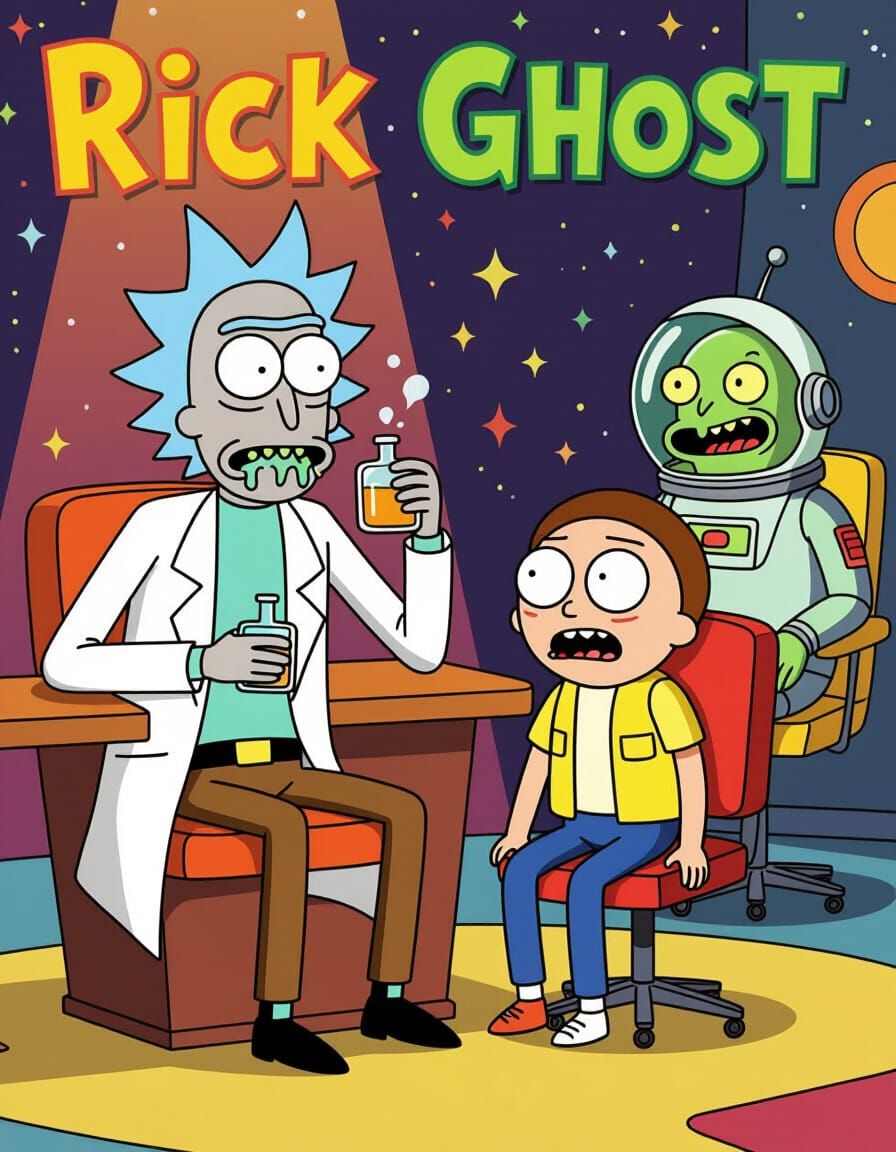 Rick and Morty Crossover with Brak and Zorak on Talk Show