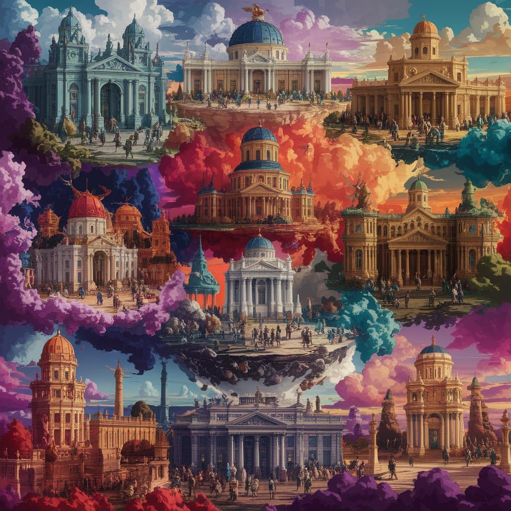 Tartarian Aetherial Architecture around the world.