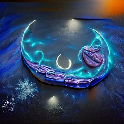 Frozen Word Carved in Ice