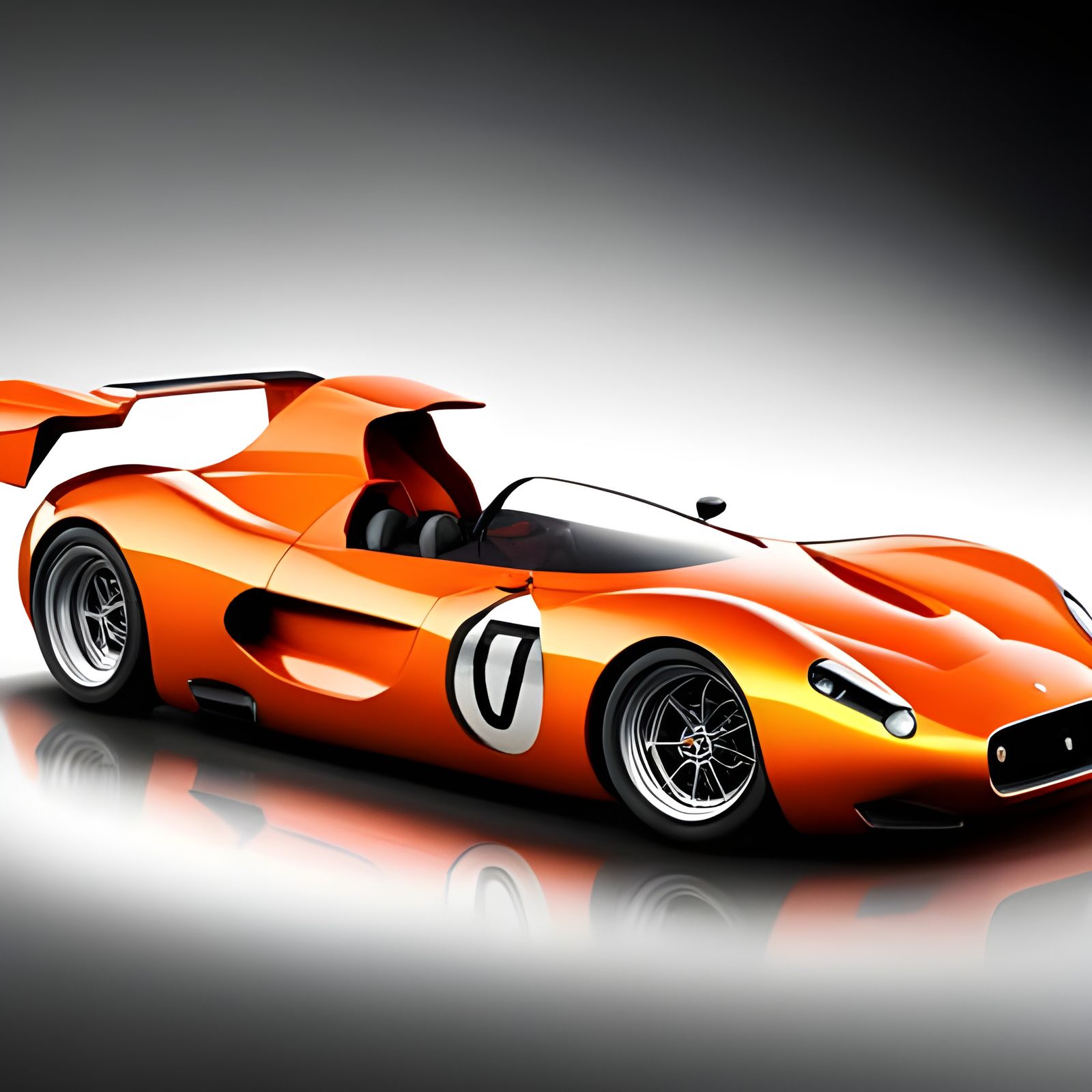 Futuristic Car Blending Classic Designs