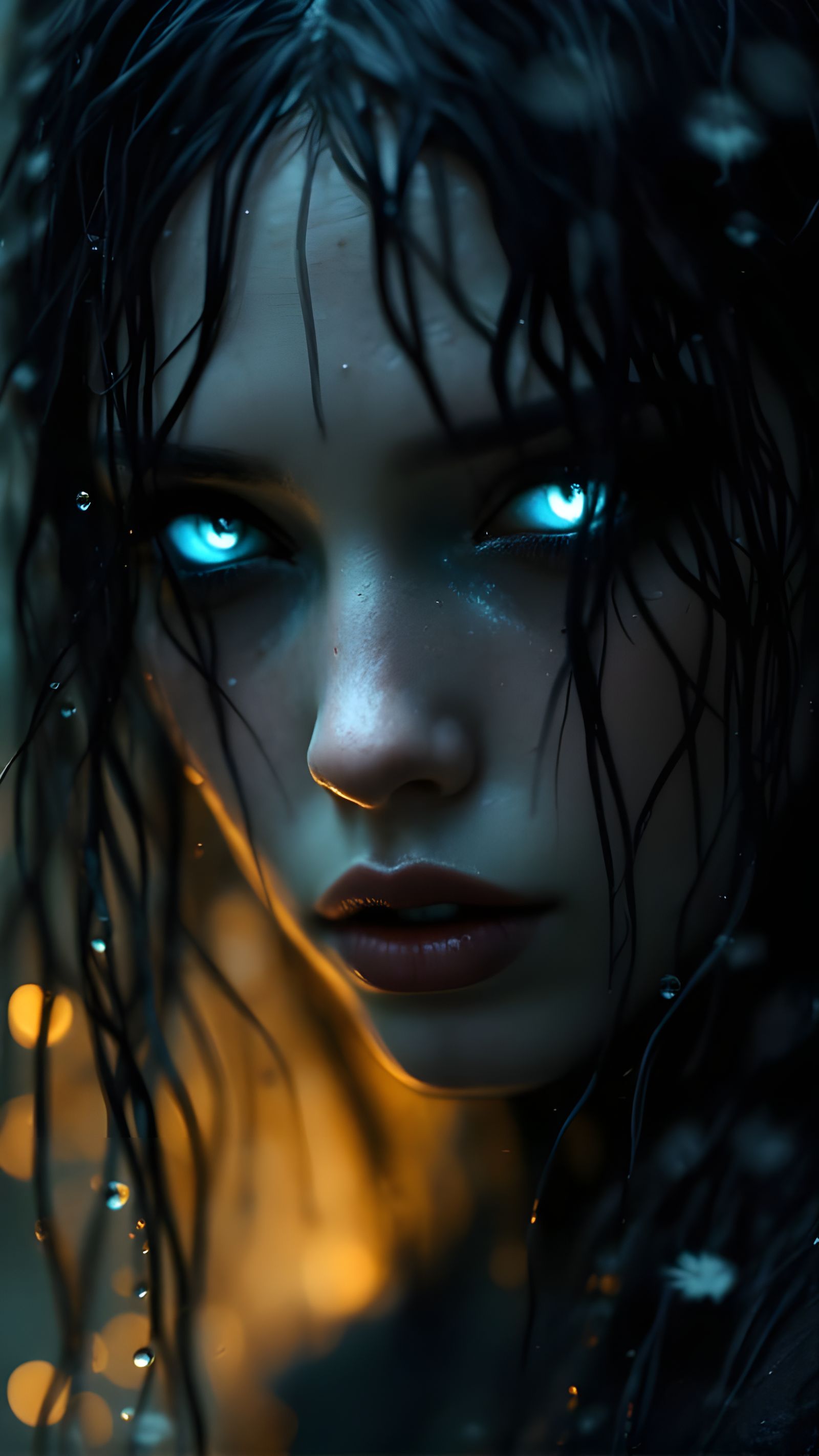 Surreal, Mystical Portrait in Ethereal Chiaroscuro Style