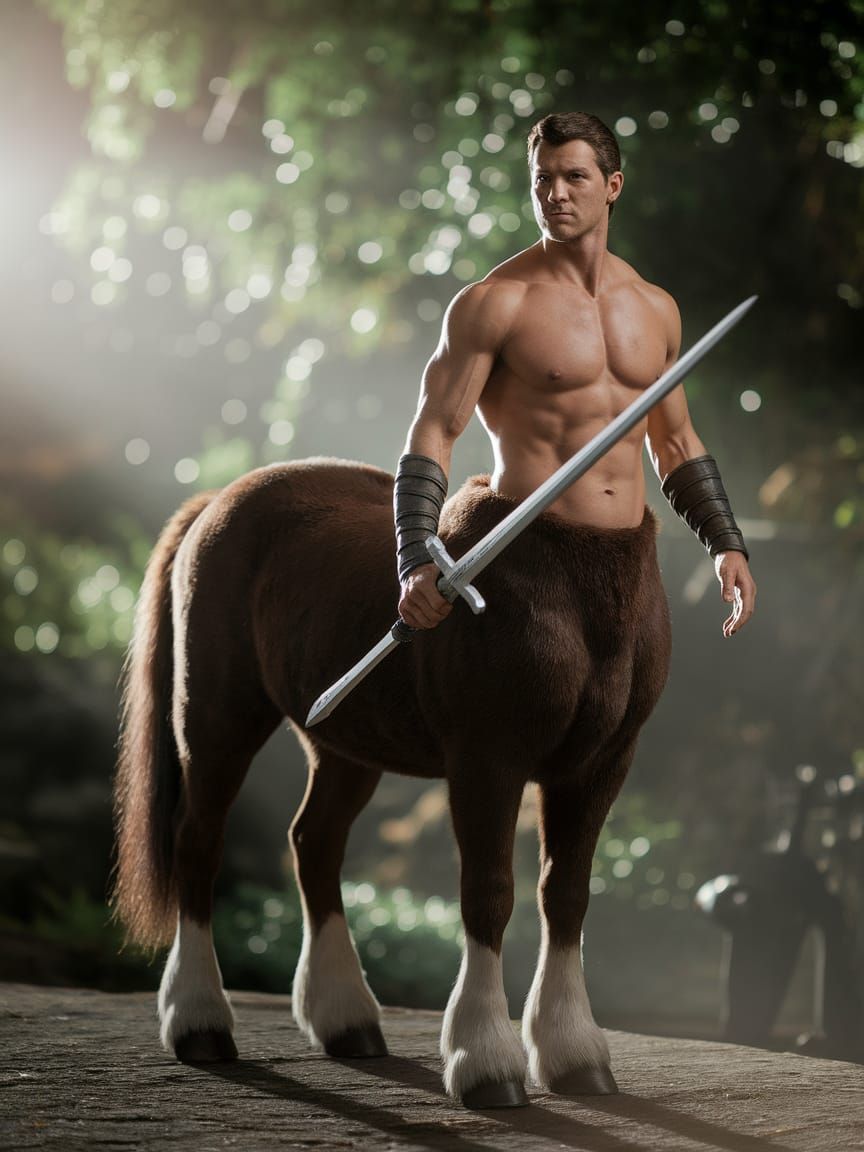 The brave Oreius (Centaur of "Chronicles of Narnia":1.3) wit...