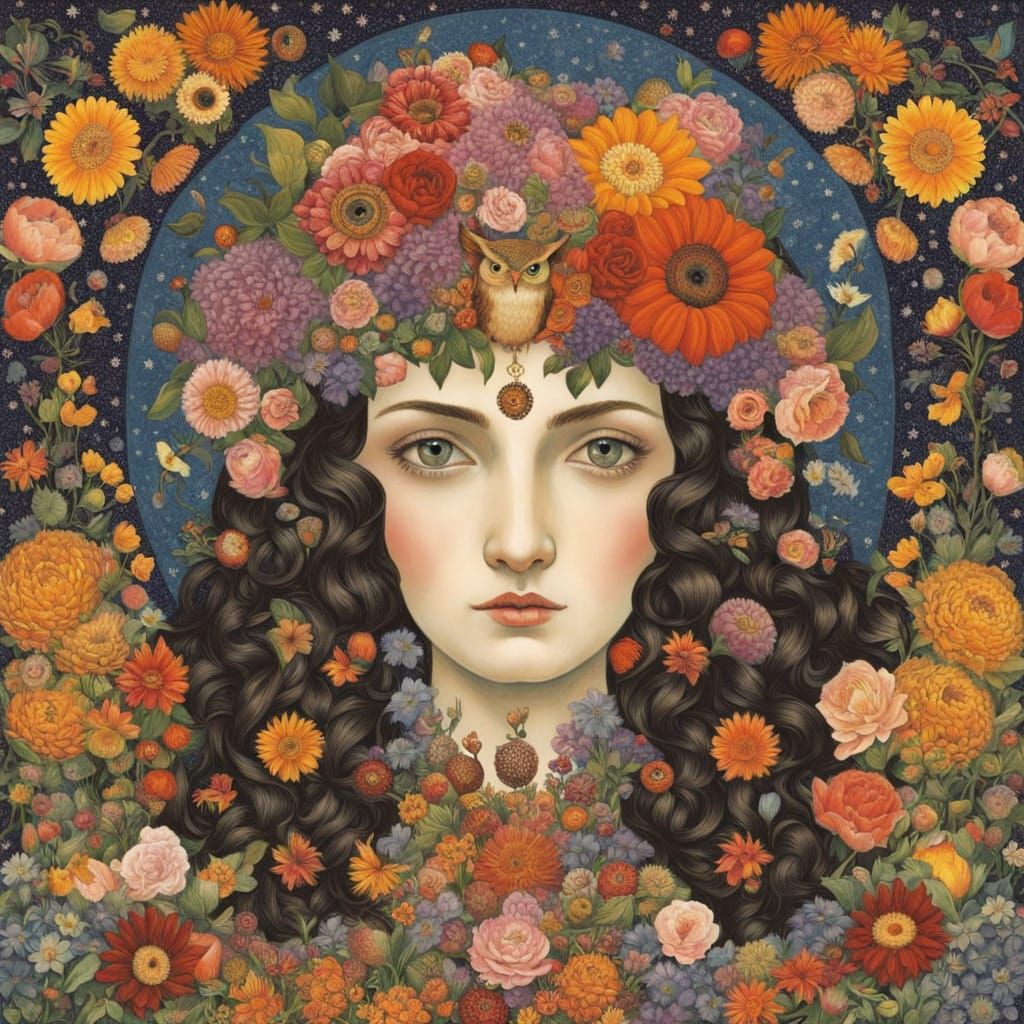 Floral Goddesses of Light and Dark