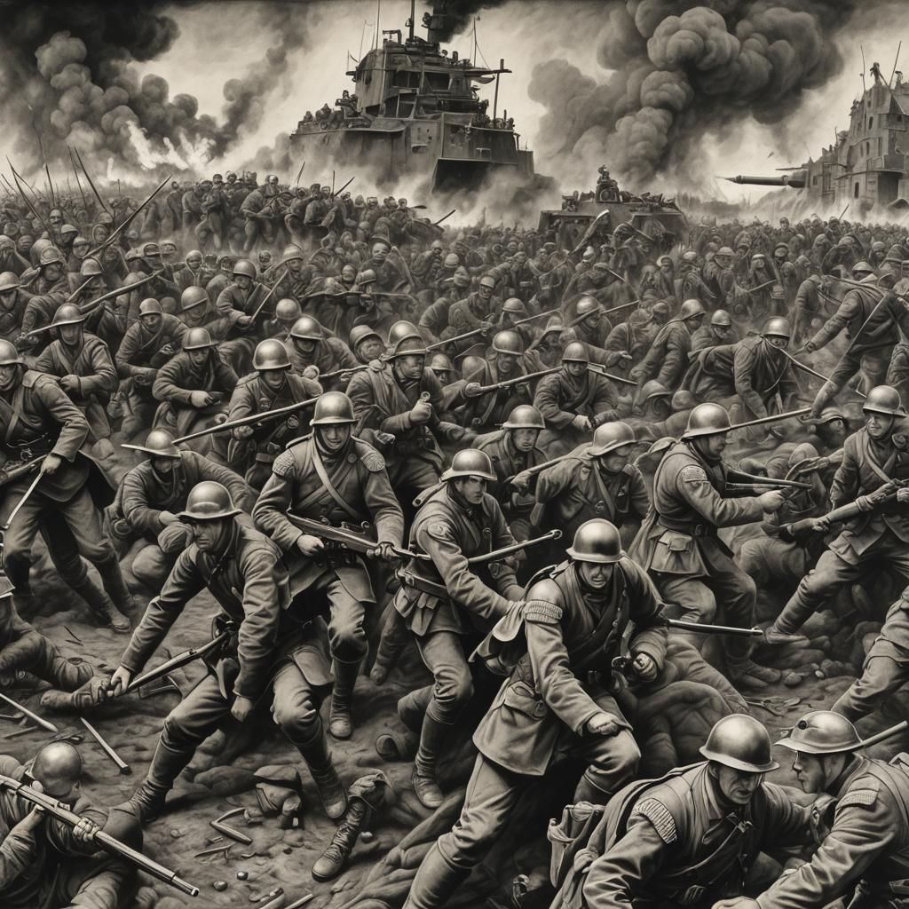 Narrative War: Reshaping the Battlefield in Charcoal