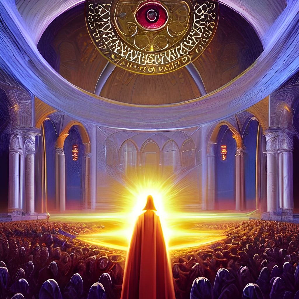 Blessed Orator in Digital Art Style