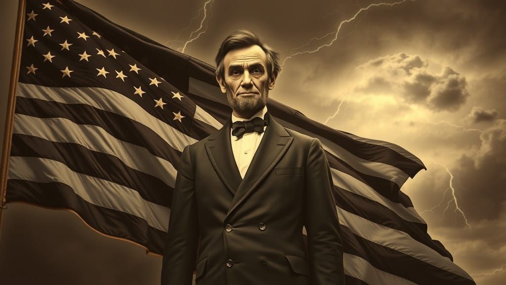 Era's Defining Figure Amid Stormy American Skies