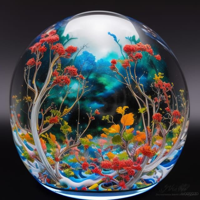 Sakura Tree Snowglobe: Anime Key Visual