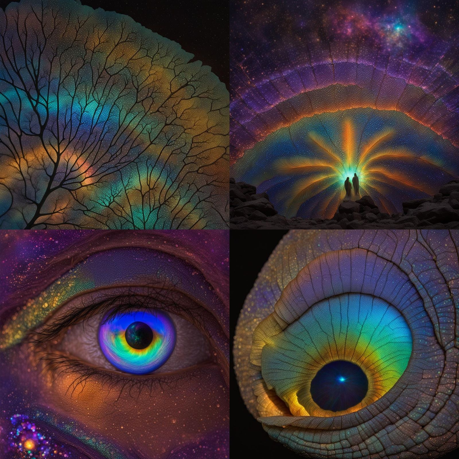 Abstract Iridescence Dreamscape: Ethereal Light and Color