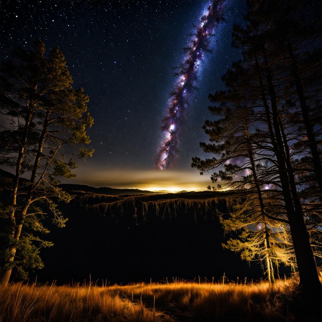 Star-Filled Night Sky in Photorealistic HDR