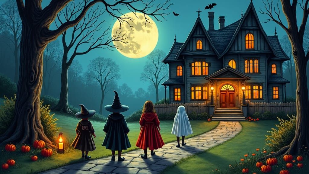 Halloween Night at the Haunted Mansion