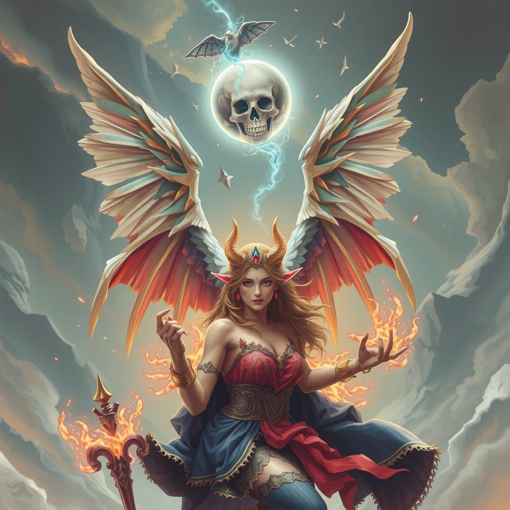 Fallen Angel, Demon, Goddess Digital Art