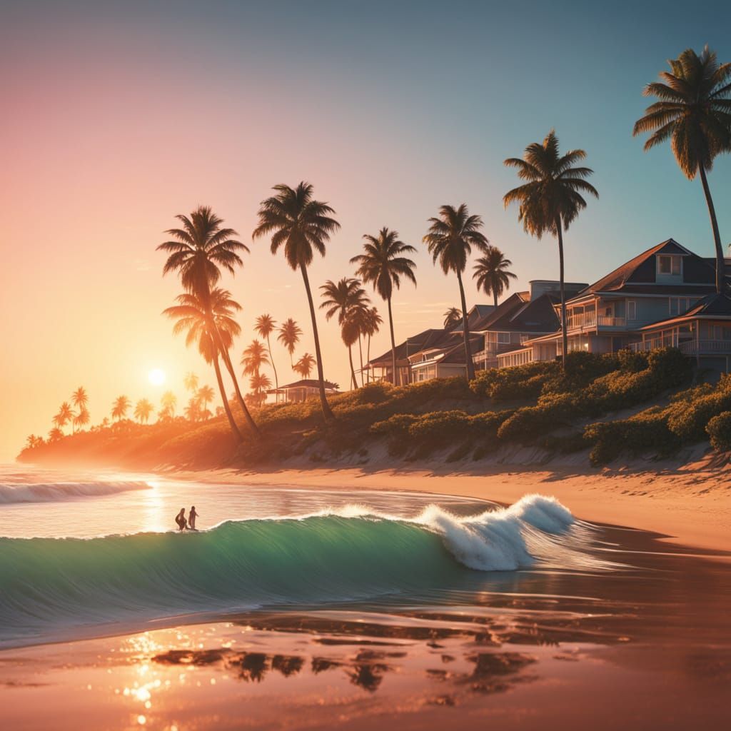 Sun-Kissed Surfers Pose on Beach with Vibrant Surfboards