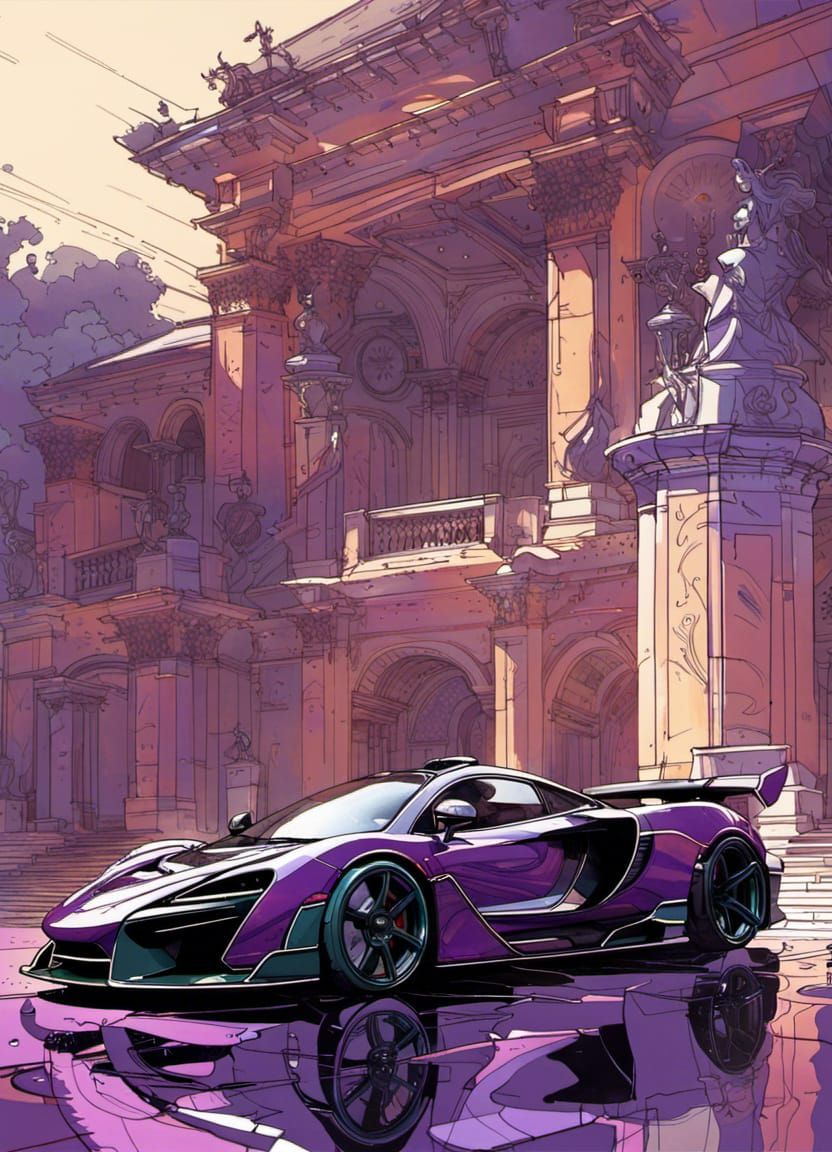 Purple McLaren Senna