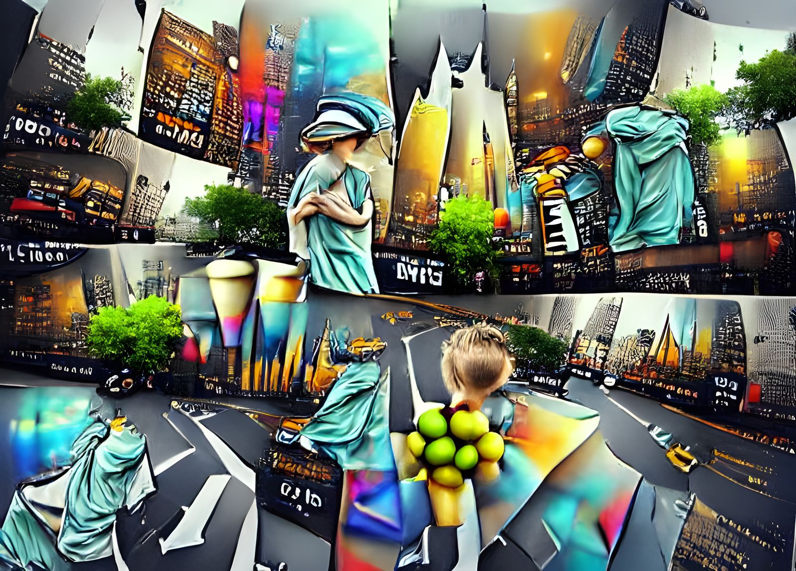 Abstract 8K New York City Art Deco