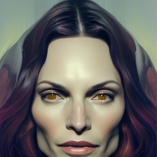 Portrait in Georgia O'Keefe Style