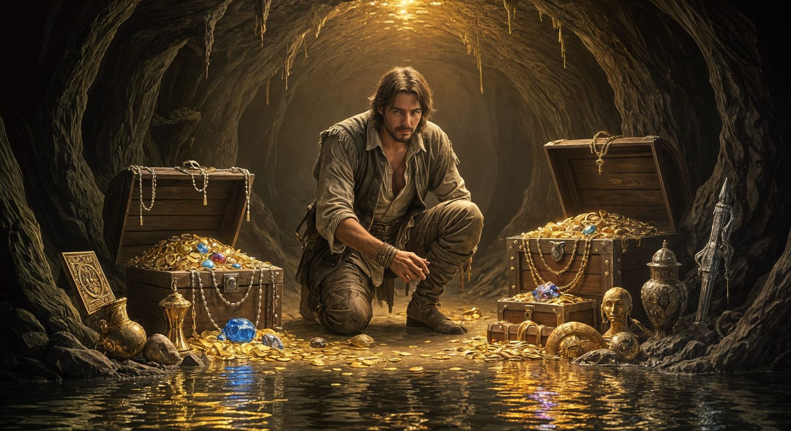 Edmund Dantès Finds Spada's Treasure Trove