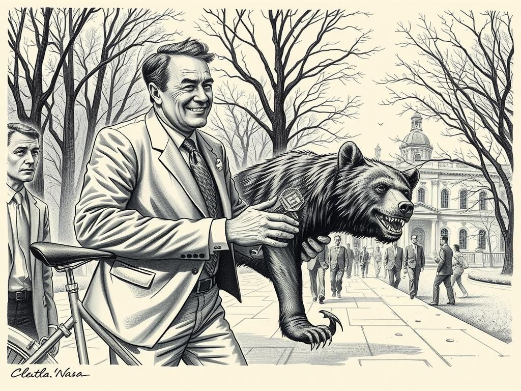 Politician's Hasty BBQ in Central Park