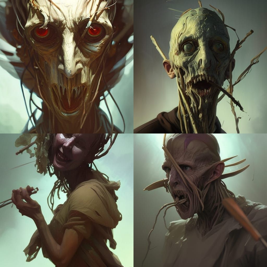 Fiddlesticks: Ancient Fear Portrait in Hyperdetailed Style
