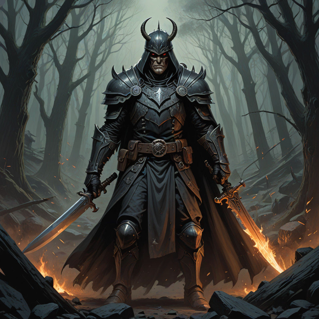 Grimdark Fantasy World in Darkened Medieval Style