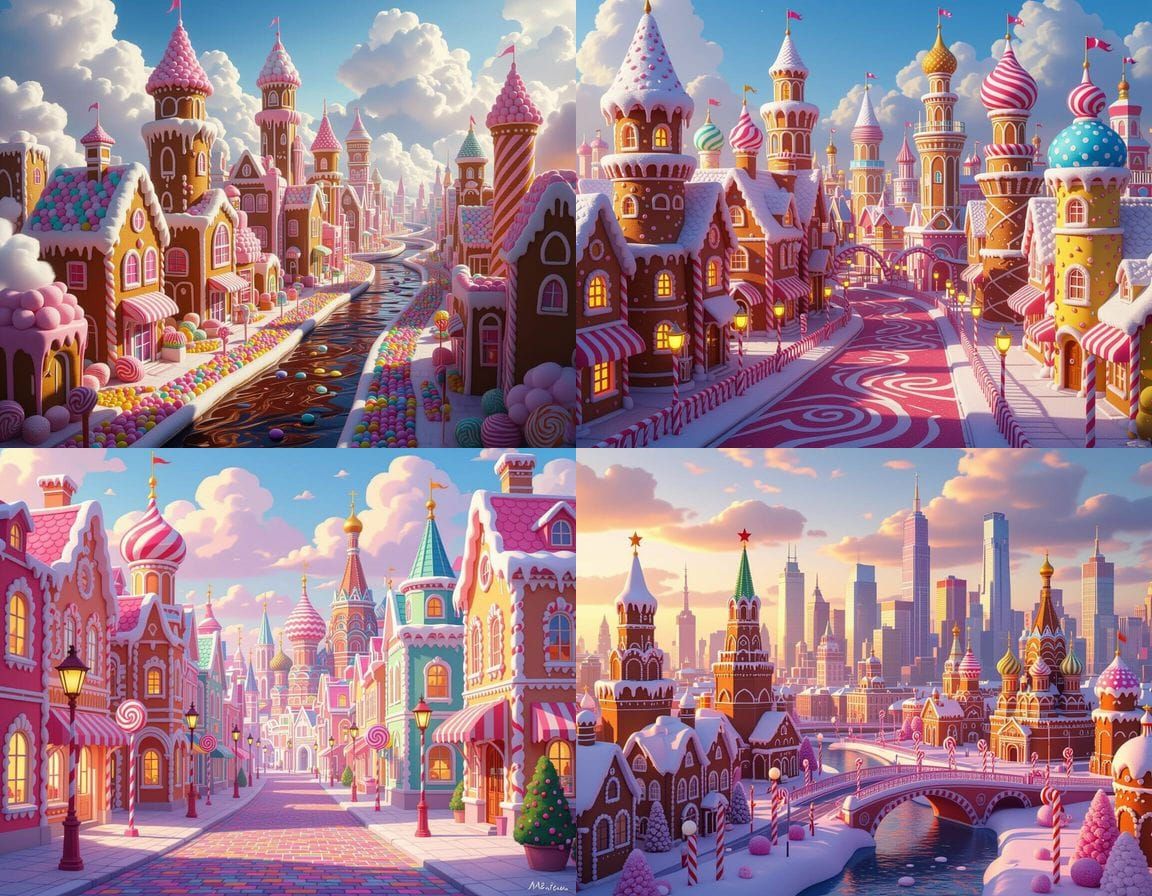Candy-Inspired Cityscape Concept in Russia