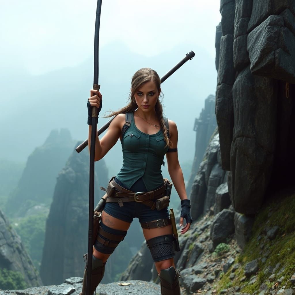 Lara Croft: Full Body Panoramic View