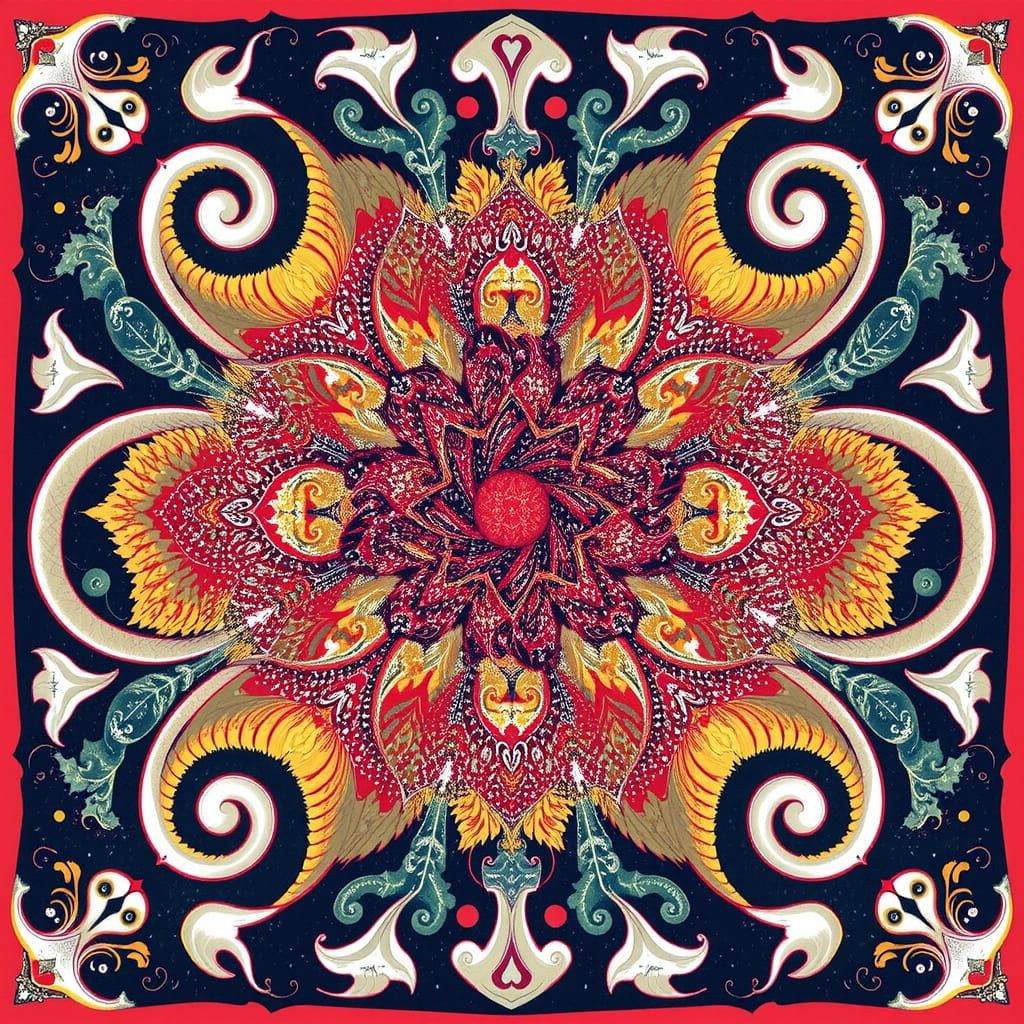 Abstract Swirling Forms in Dynamic Motion