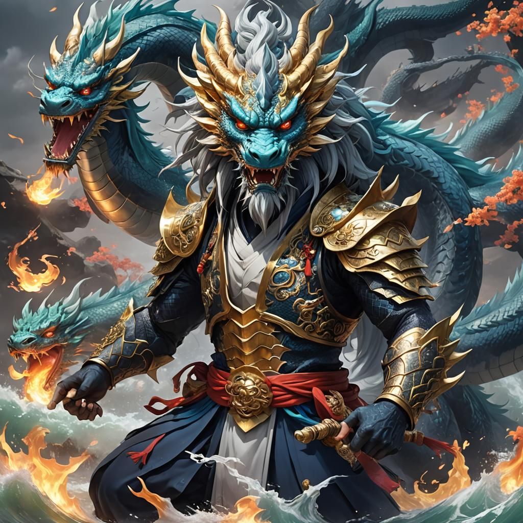 Ryūjin: Dragon God in 3D Anime Art