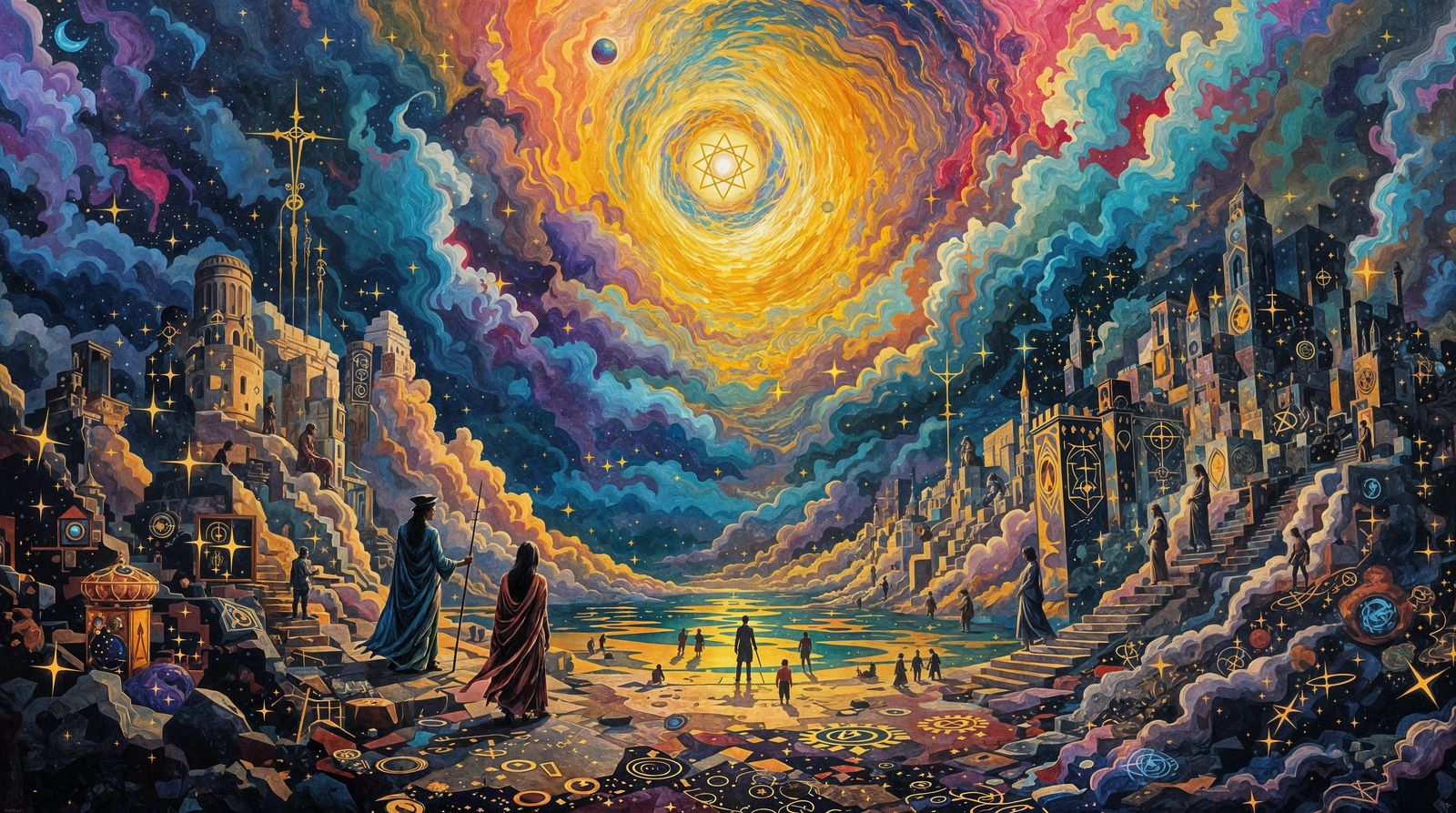 Surreal Kaleidoscope of Occult Symbolism