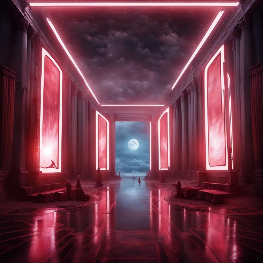 A God Rules the World: Matte Painting