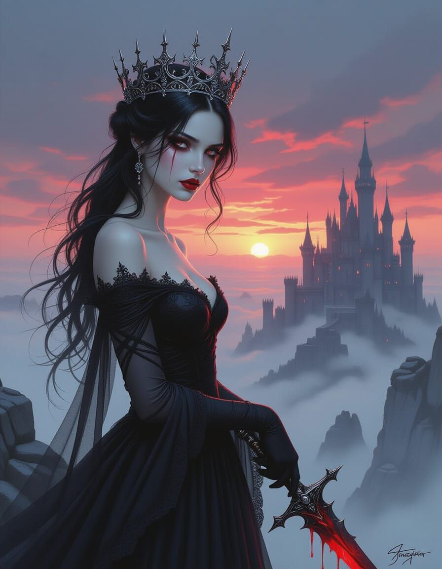 Spectral Queen Crowned in Thorns and Blood