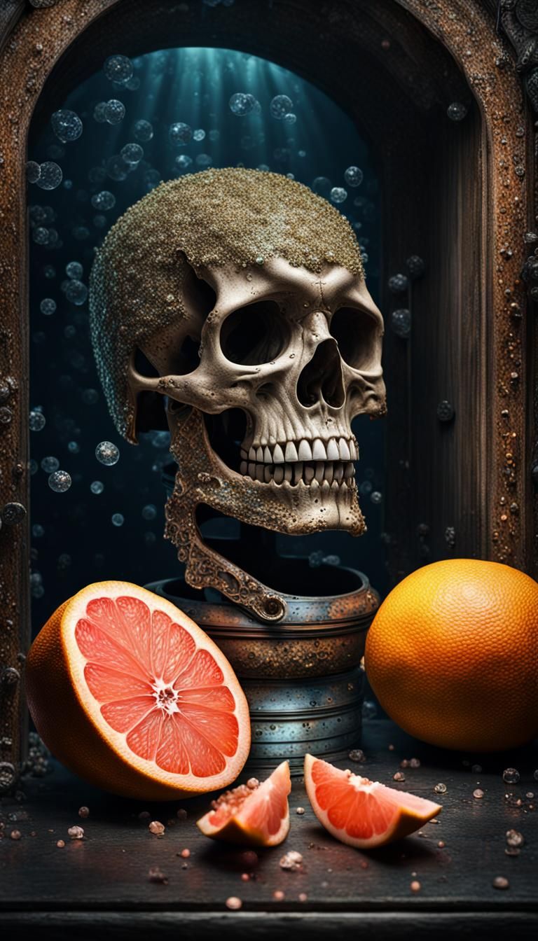 Sparklecore Skull and Grapefruit Underwater Outhouse