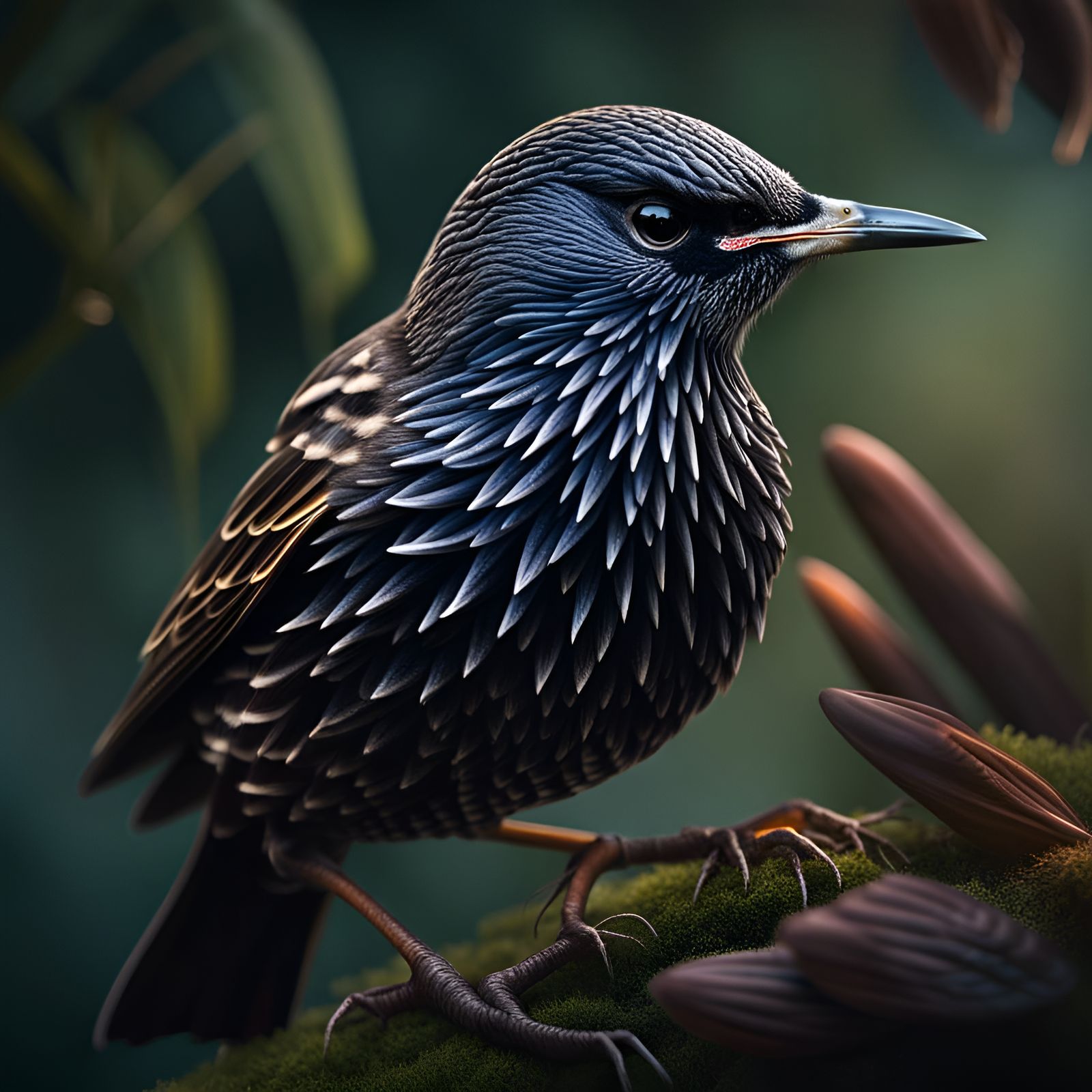 European Starling Close-Up: Long Exposure Photography