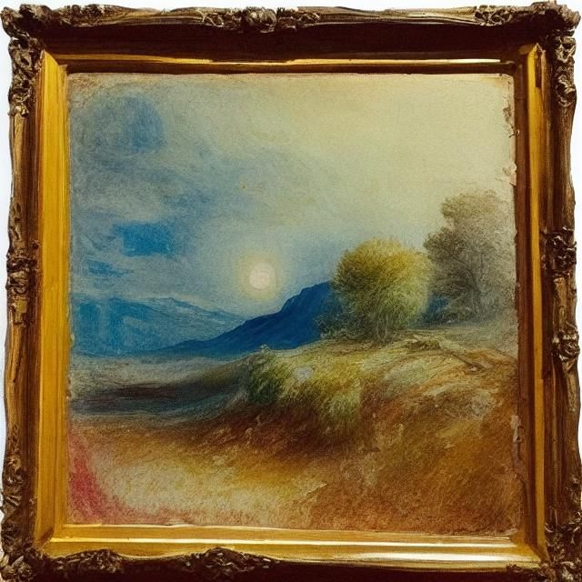 Girl Painting: Expressive Child Art in Impasto Style