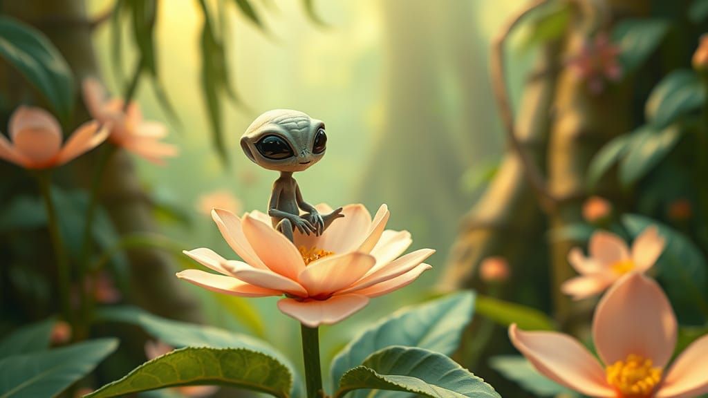 Ethereal Jungle Encounter: A Studio Ghibli-Inspired Masterpi...