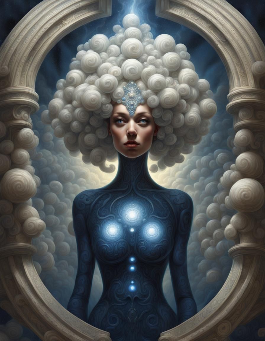 Baroque Science Fantasy Goddess of Vision