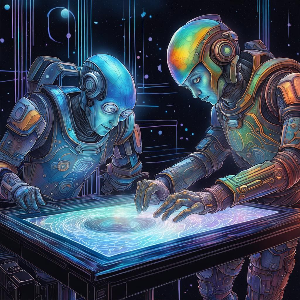 Android Lost in Holographic Cosmic Dreamscape