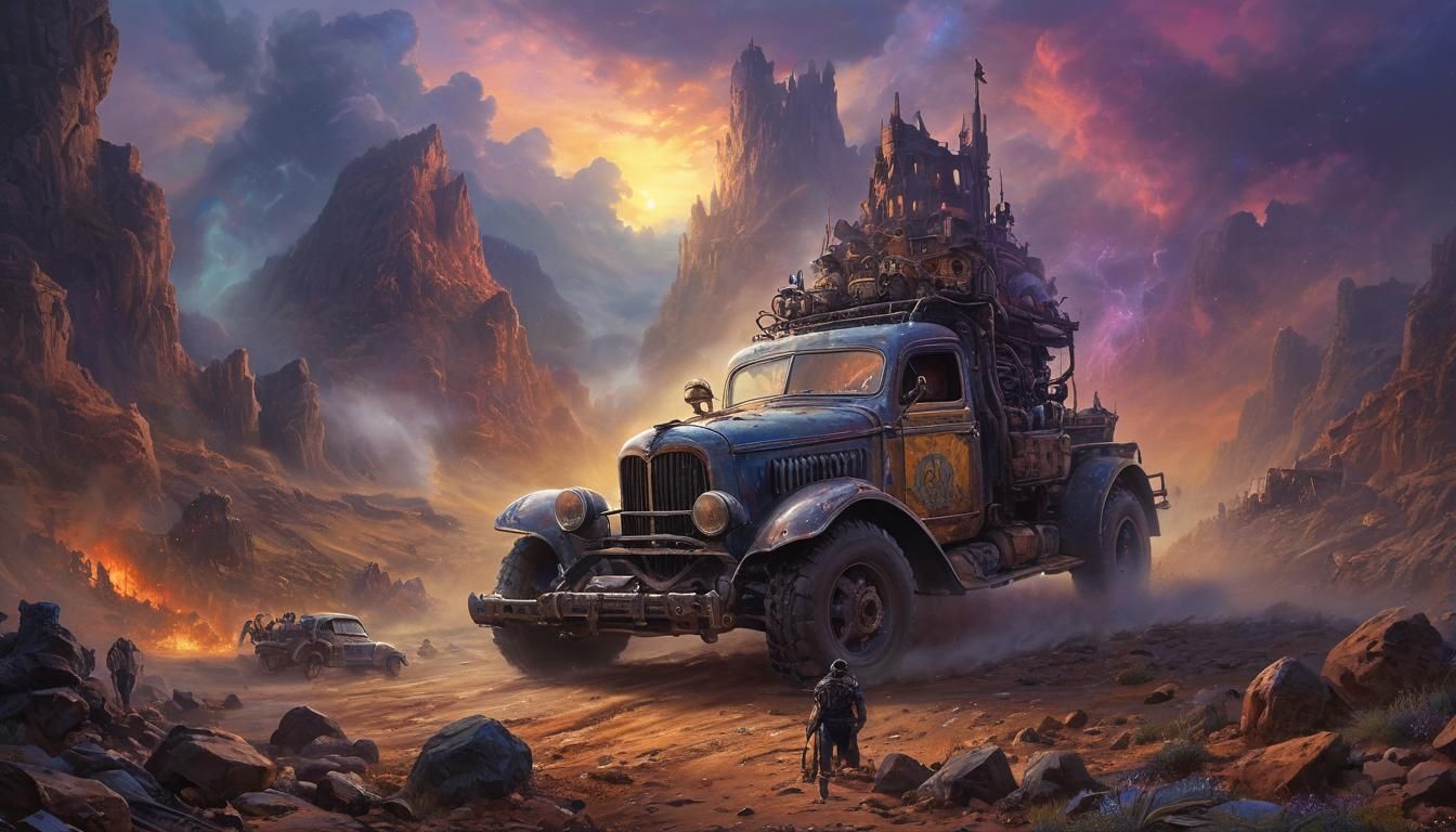 Fantasy Portrait: Gothic, Rock, and Sci-Fi Fusion