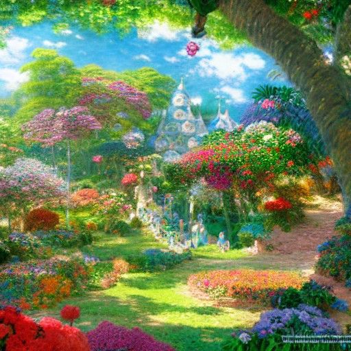 Fairy lovers on a tropical island