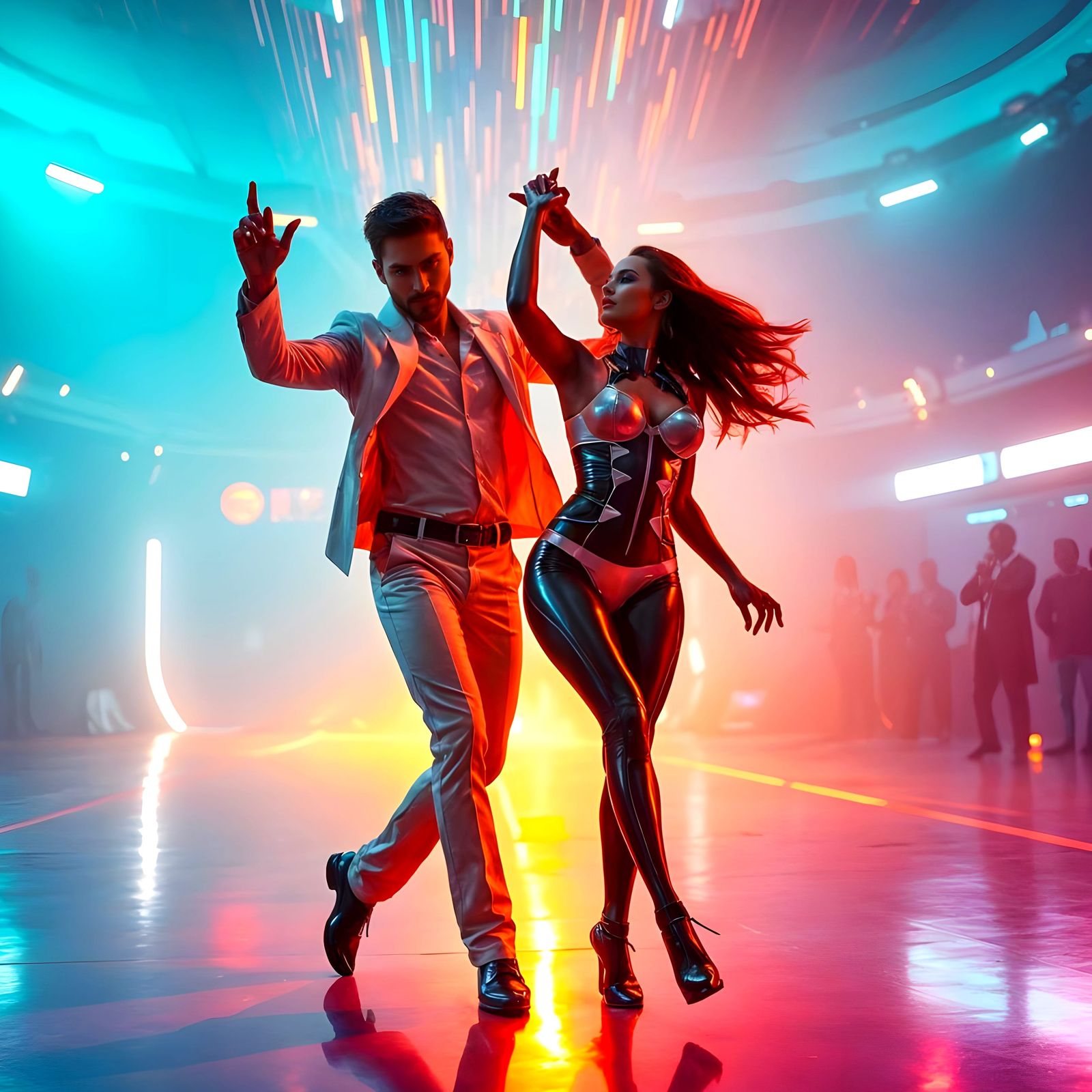 Cinematic Futurism in High-Tech Dance