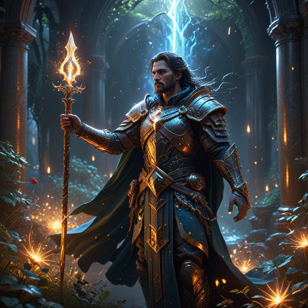 Majestic Healer in Medieval Fantasy Aura