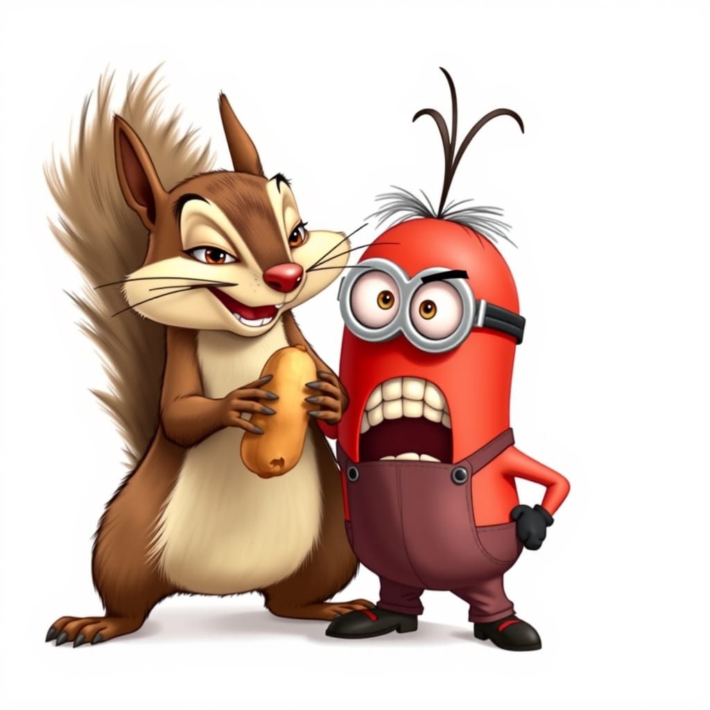 Mischievous Squirrel Makes Minion See Red