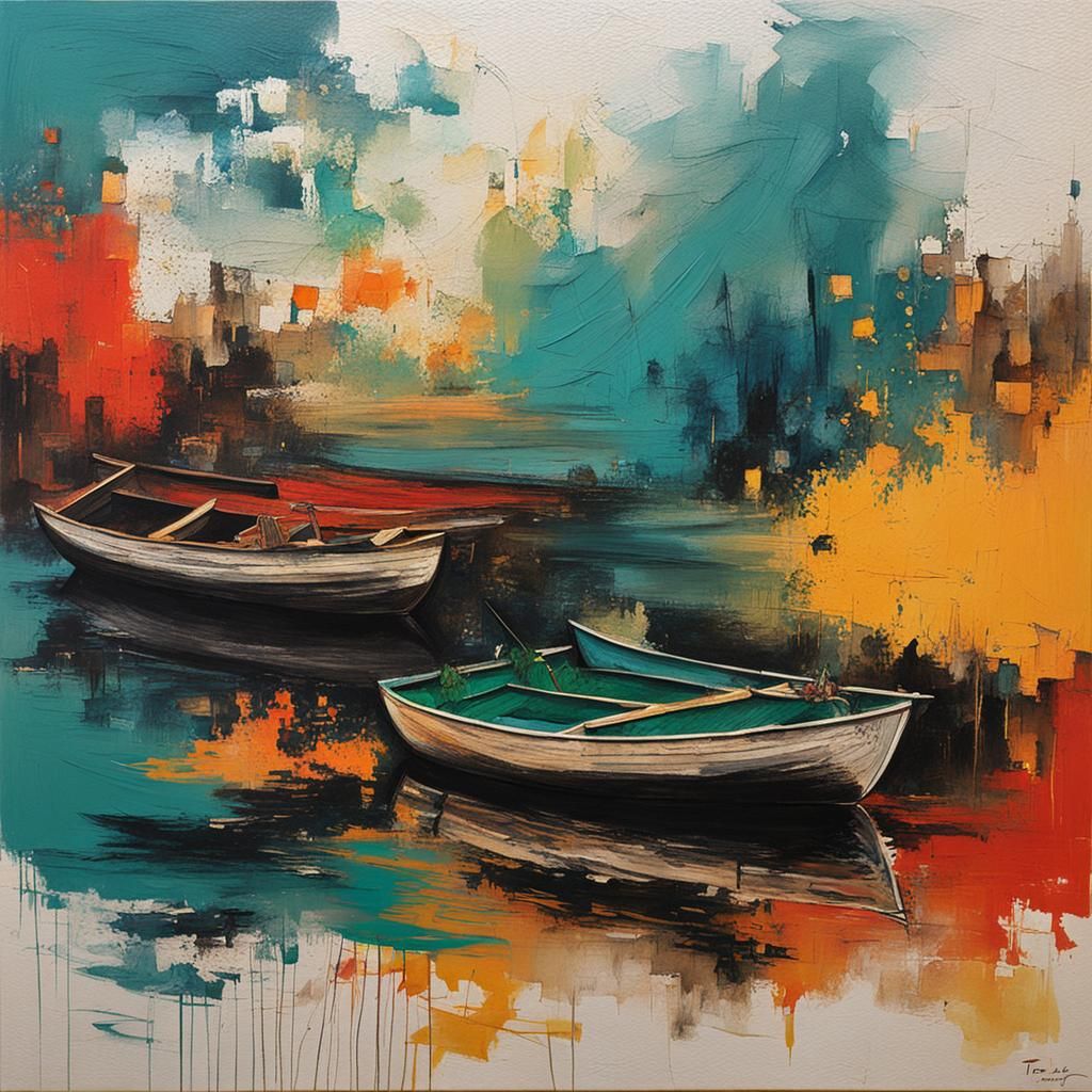 Abstract Portrait of Tom Sawyer in Complementary Colors