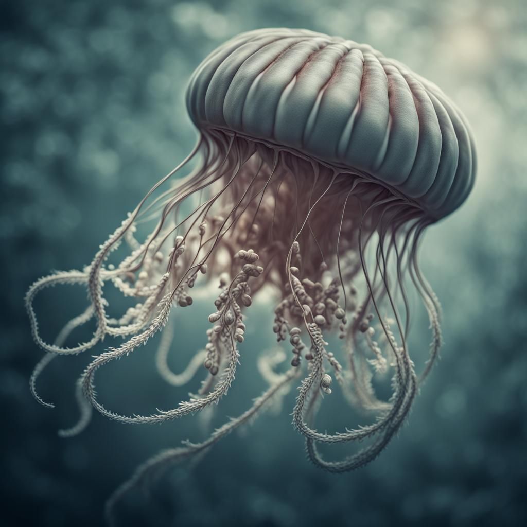 Hyperrealistic Medusa with Cat Ears in HDR